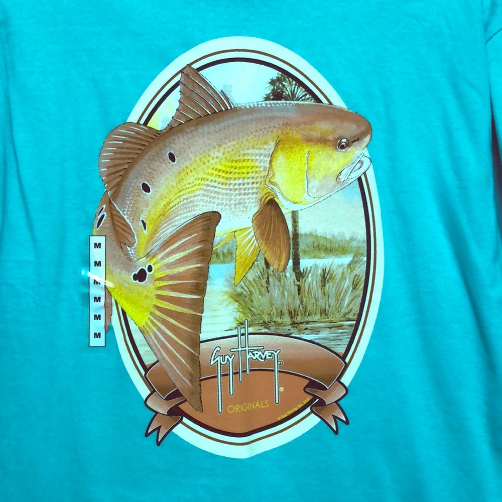🔥NWT Sz M Guy Harvey graphic tee. Short sleeves.